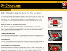 Tablet Screenshot of oilchangers.co.nz